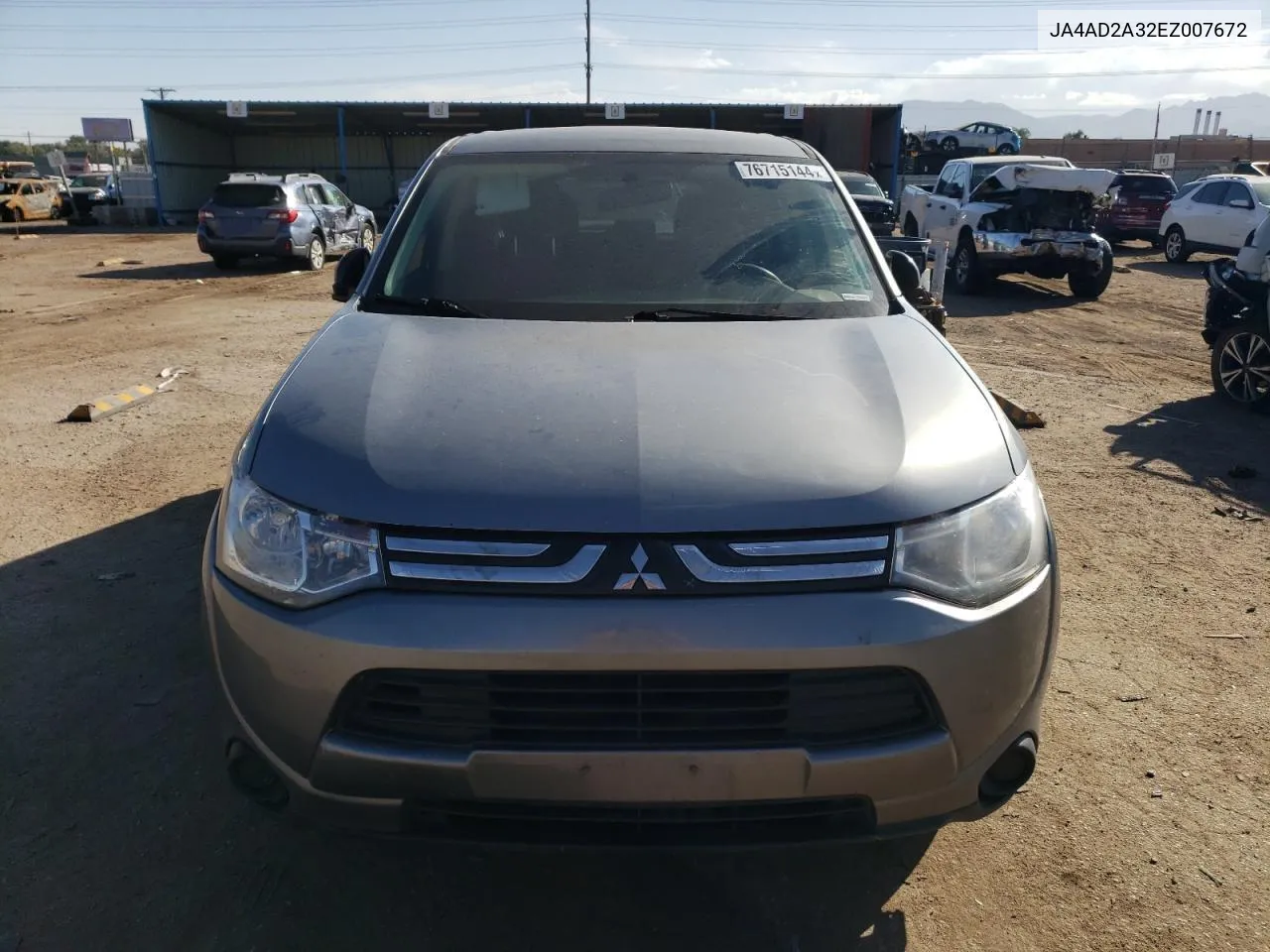 2014 Mitsubishi Outlander Es VIN: JA4AD2A32EZ007672 Lot: 76715144