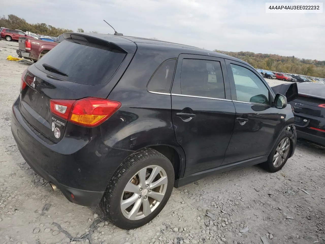 2014 Mitsubishi Outlander Sport Se VIN: 4A4AP4AU3EE022232 Lot: 78240394