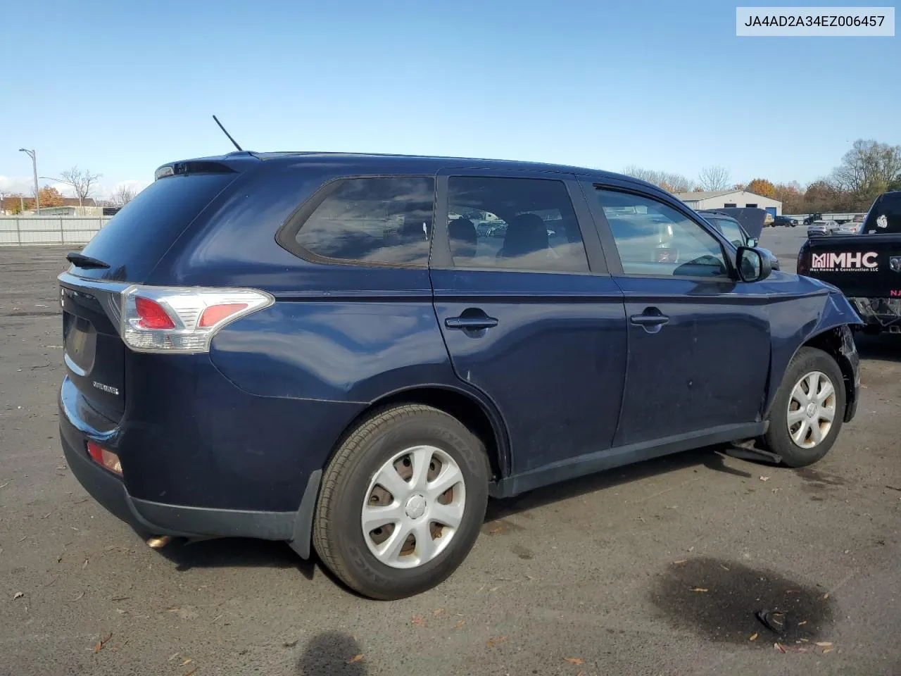 2014 Mitsubishi Outlander Es VIN: JA4AD2A34EZ006457 Lot: 78859804