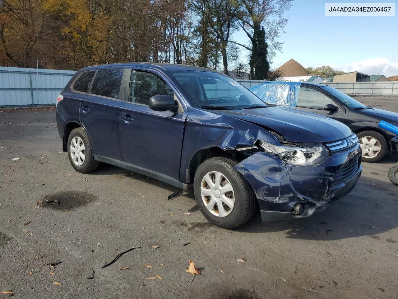 2014 Mitsubishi Outlander Es VIN: JA4AD2A34EZ006457 Lot: 78859804