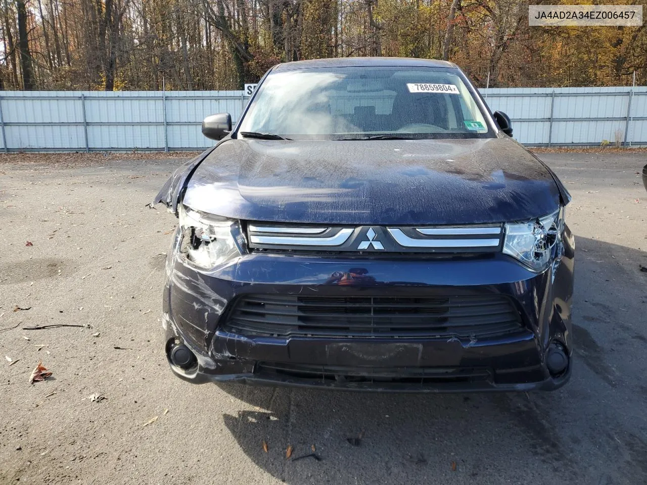 2014 Mitsubishi Outlander Es VIN: JA4AD2A34EZ006457 Lot: 78859804