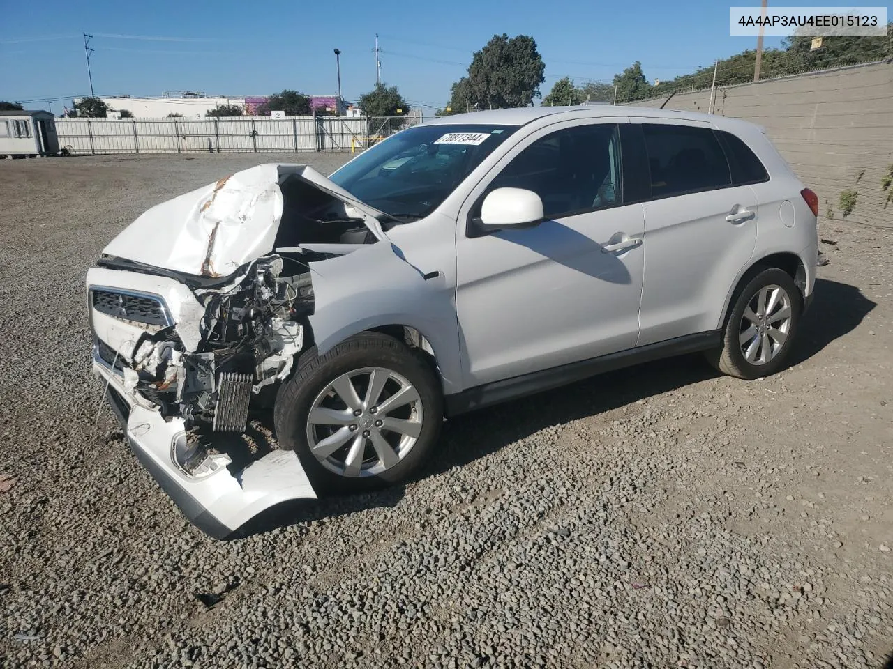 2014 Mitsubishi Outlander Sport Es VIN: 4A4AP3AU4EE015123 Lot: 78877344