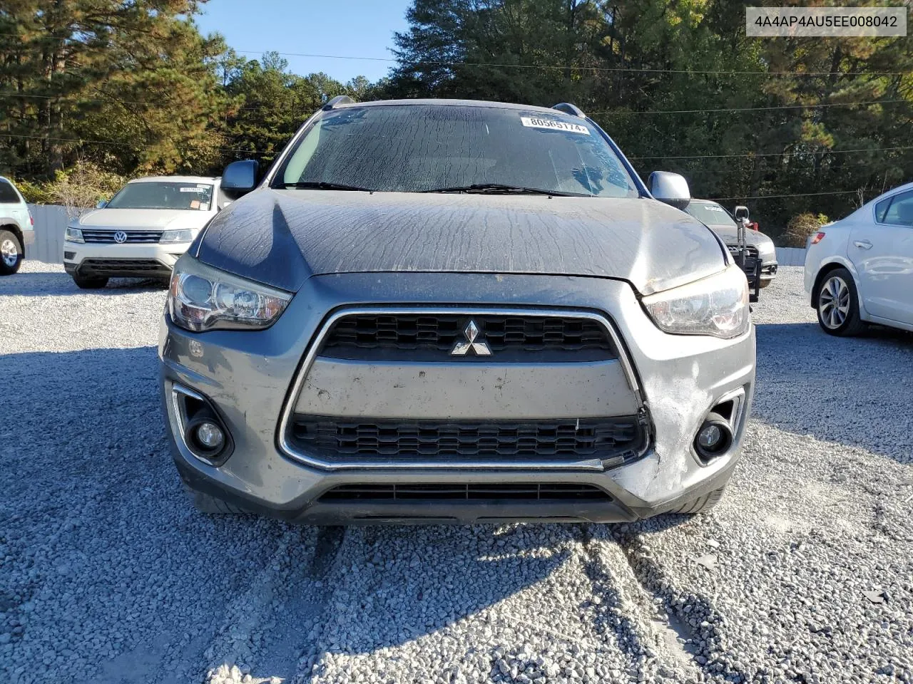 2014 Mitsubishi Outlander Sport Se VIN: 4A4AP4AU5EE008042 Lot: 80565174