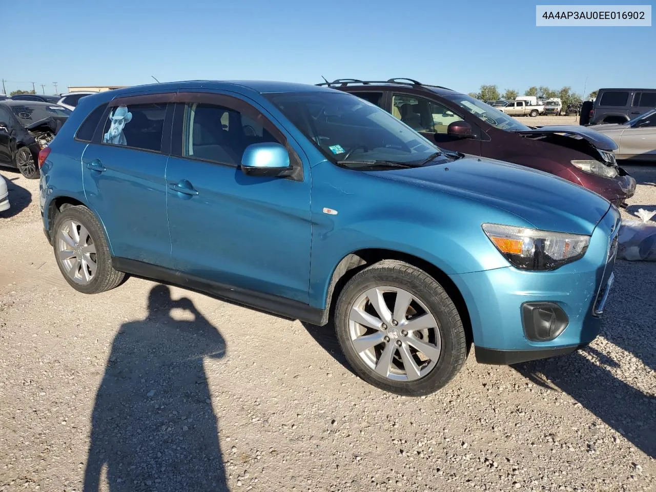 2014 Mitsubishi Outlander Sport Es VIN: 4A4AP3AU0EE016902 Lot: 80618684