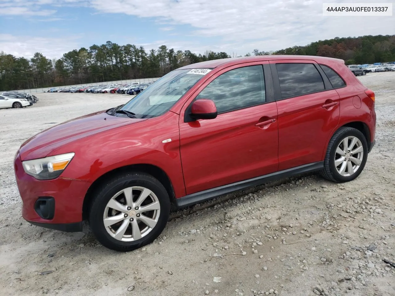 2015 Mitsubishi Outlander Sport Es VIN: 4A4AP3AU0FE013337 Lot: 47467344