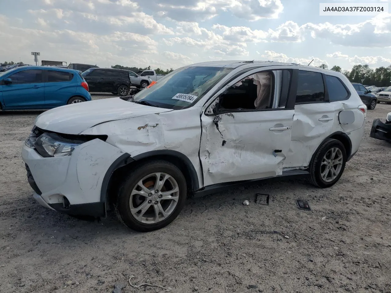 2015 Mitsubishi Outlander Se VIN: JA4AD3A37FZ003124 Lot: 48835284