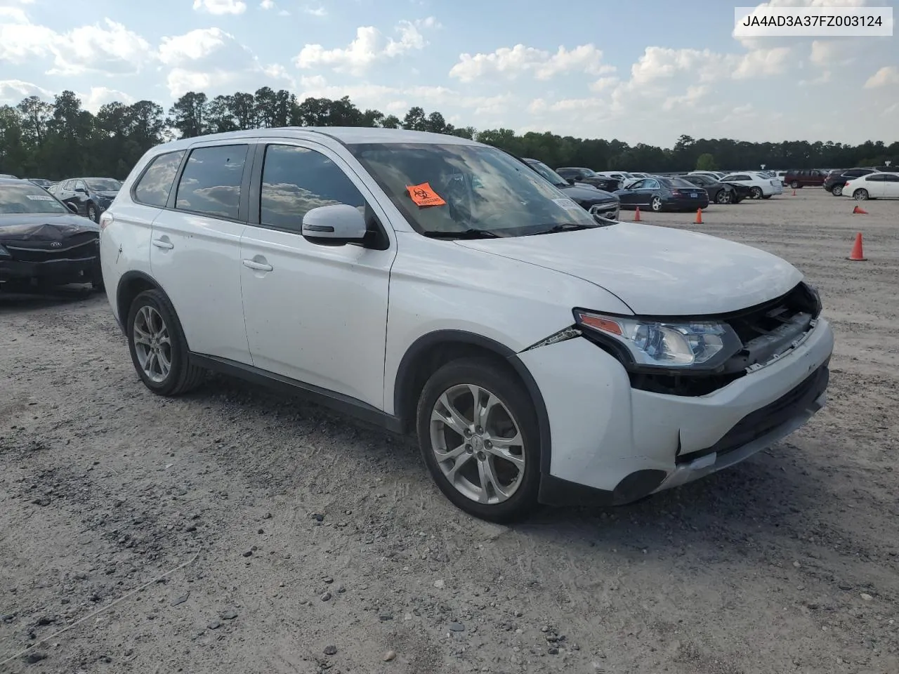 2015 Mitsubishi Outlander Se VIN: JA4AD3A37FZ003124 Lot: 48835284