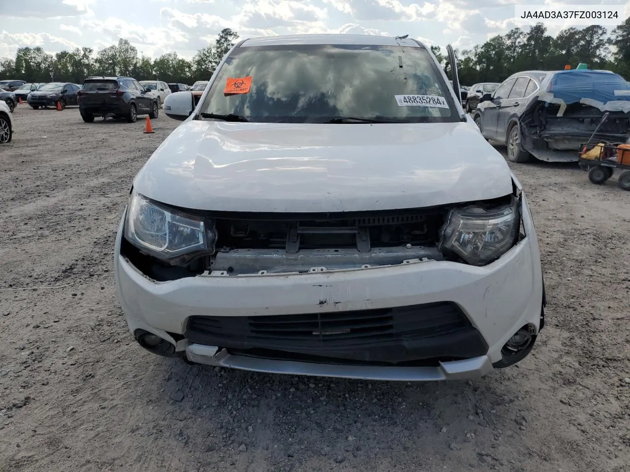 2015 Mitsubishi Outlander Se VIN: JA4AD3A37FZ003124 Lot: 48835284