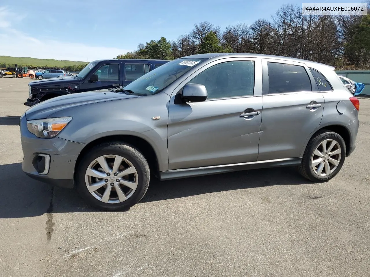 2015 Mitsubishi Outlander Sport Se VIN: 4A4AR4AUXFE006072 Lot: 53461064