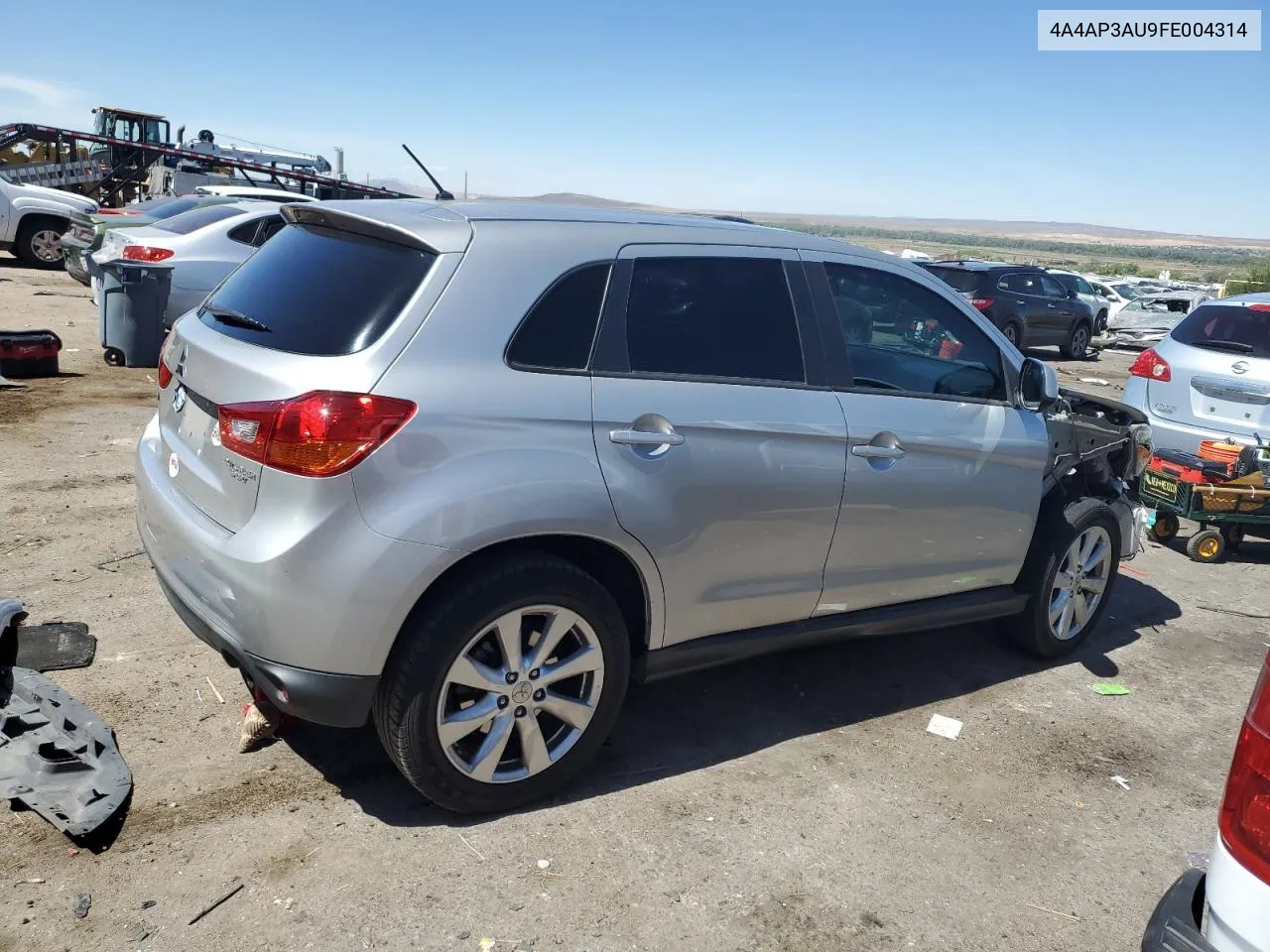 2015 Mitsubishi Outlander Sport Es VIN: 4A4AP3AU9FE004314 Lot: 58072104