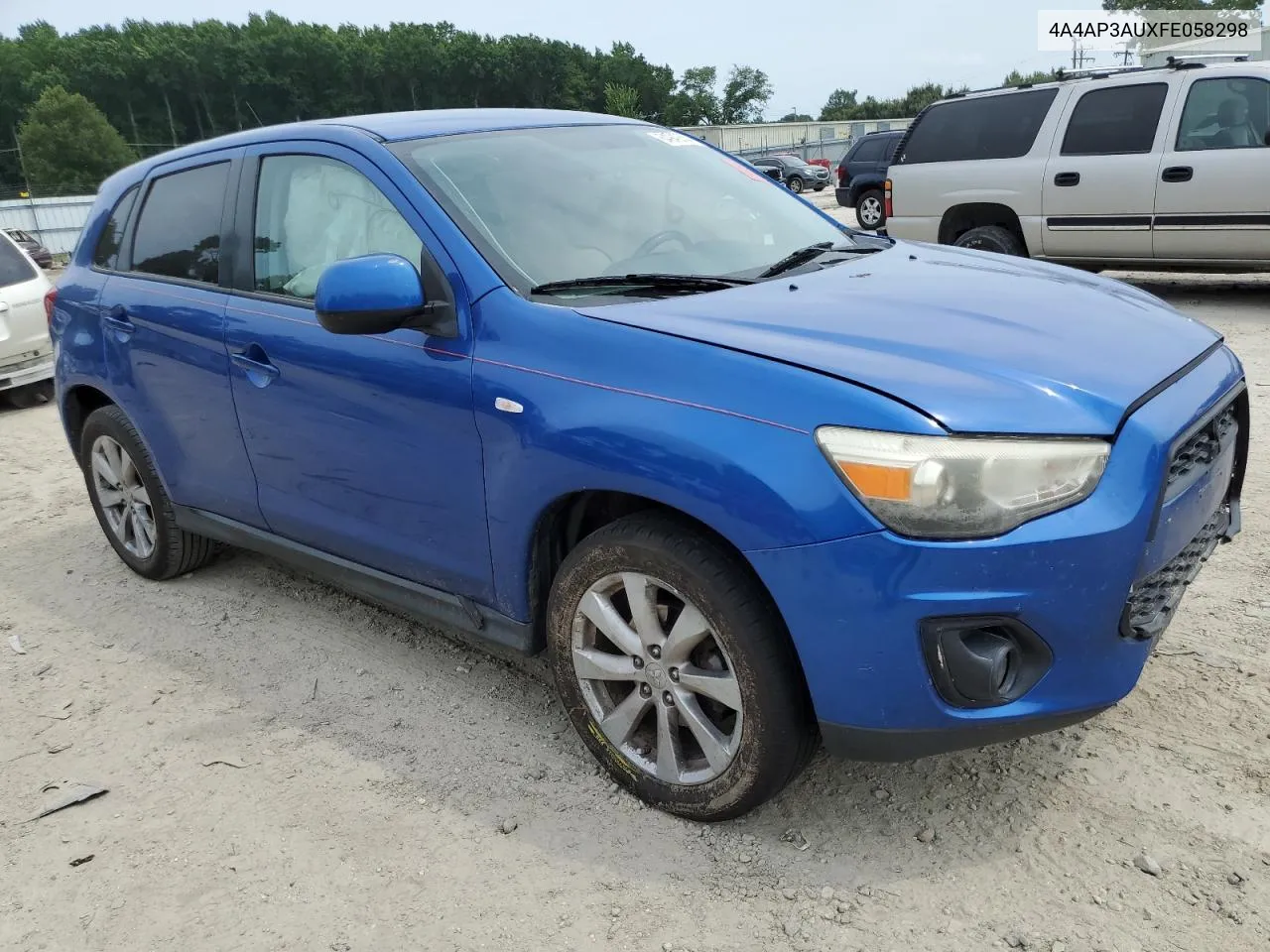 4A4AP3AUXFE058298 2015 Mitsubishi Outlander Sport Es