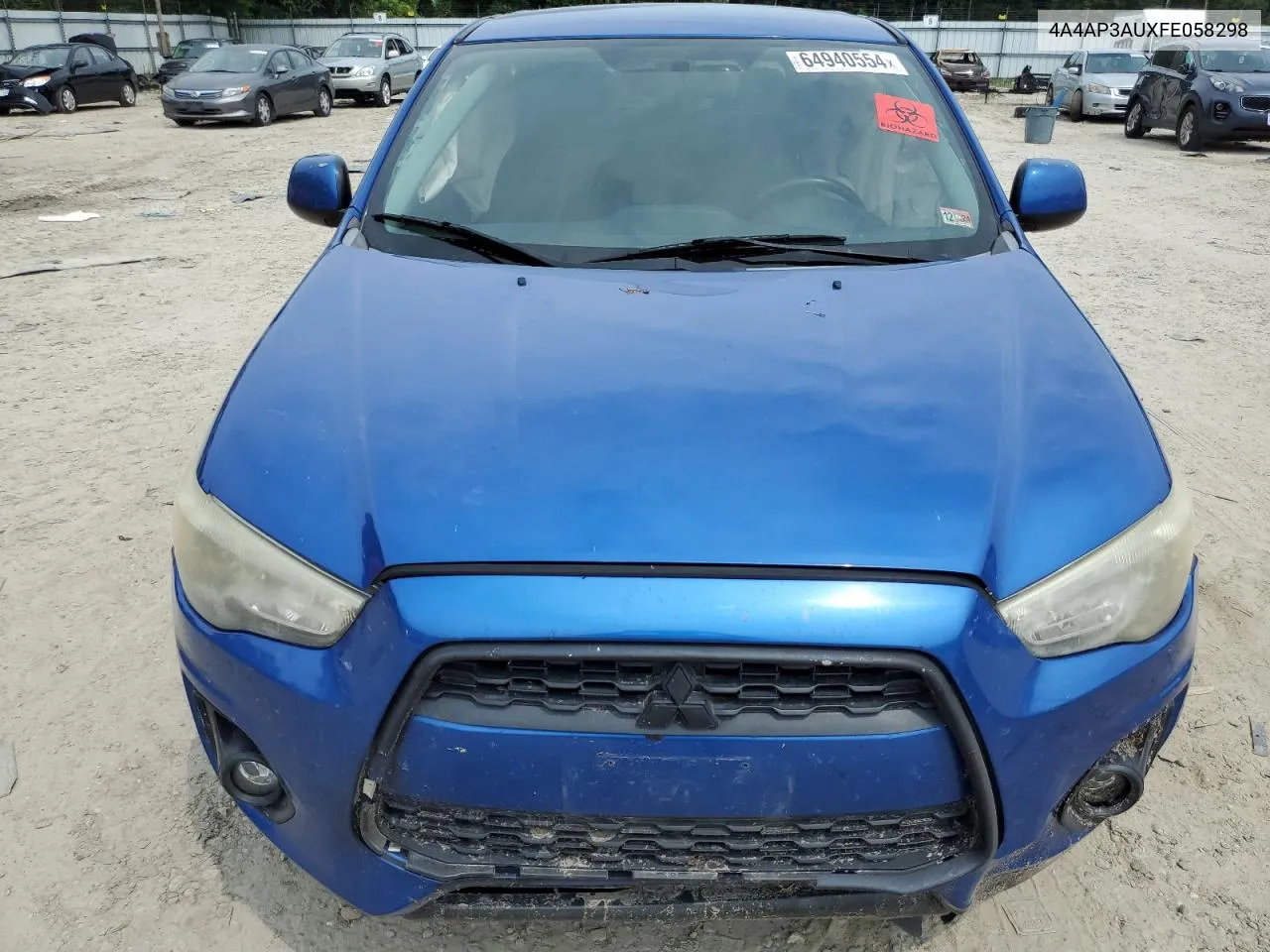 2015 Mitsubishi Outlander Sport Es VIN: 4A4AP3AUXFE058298 Lot: 64940554