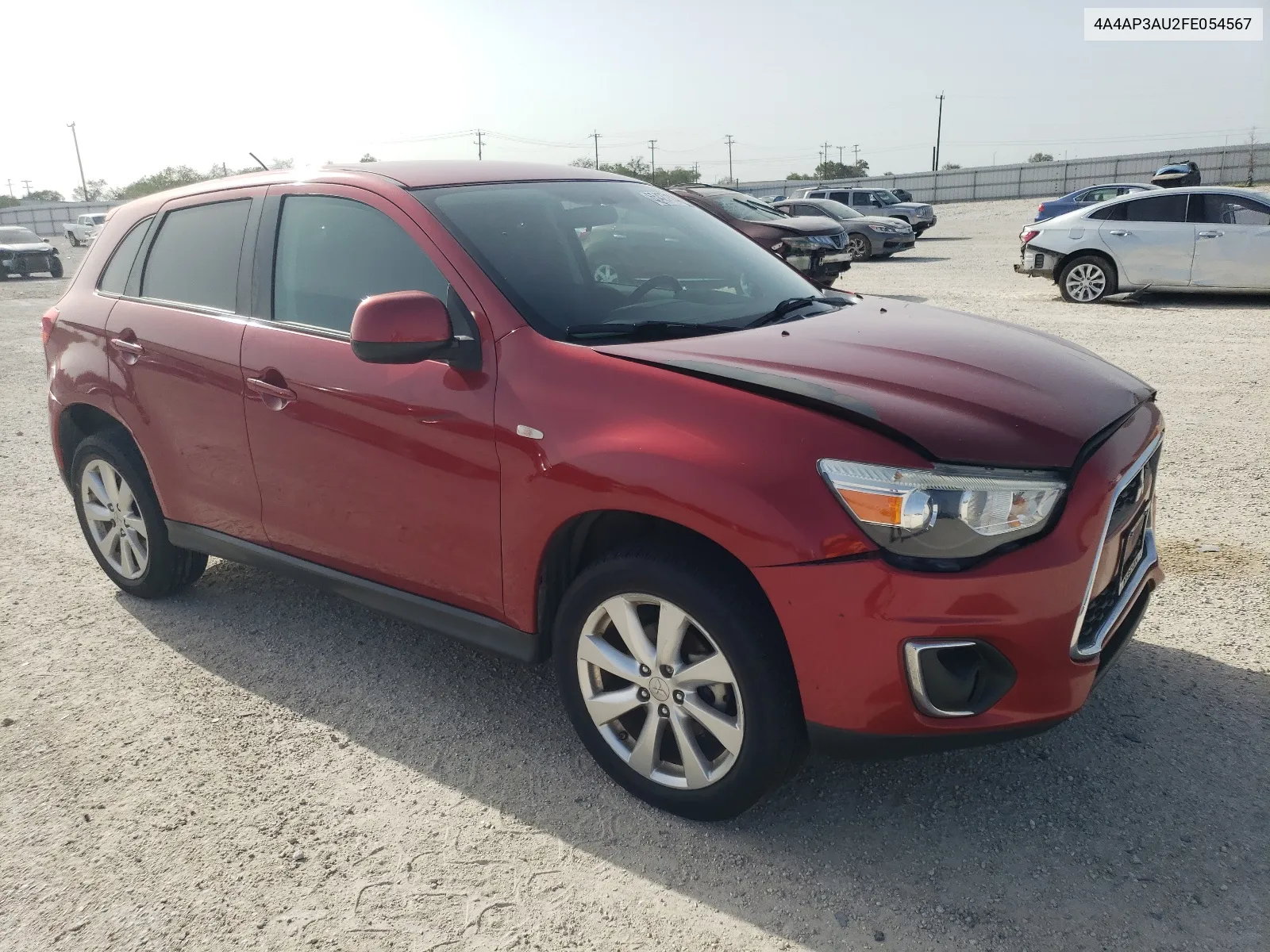 2015 Mitsubishi Outlander Sport Es VIN: 4A4AP3AU2FE054567 Lot: 65427114