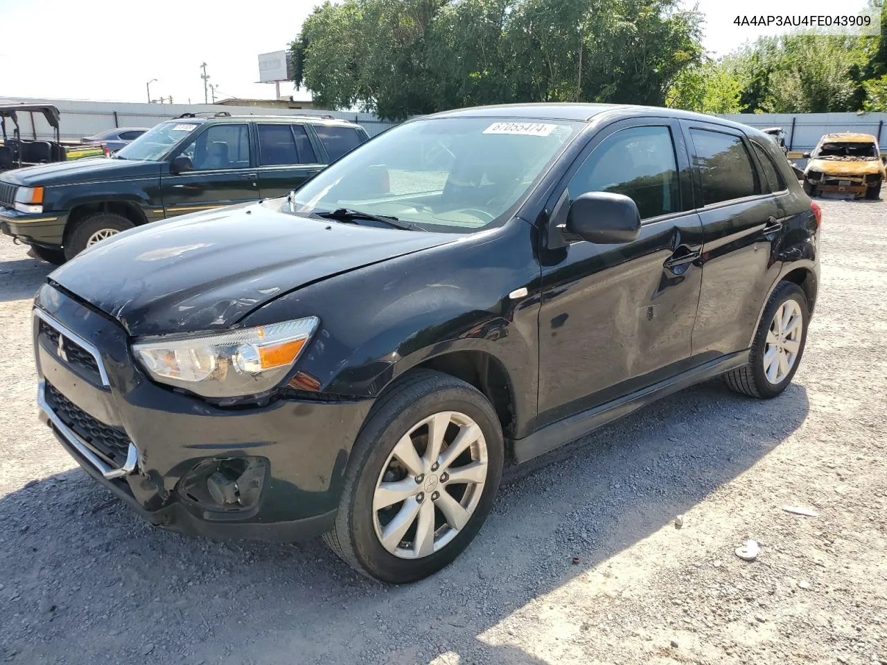 2015 Mitsubishi Outlander Sport Es VIN: 4A4AP3AU4FE043909 Lot: 67055474