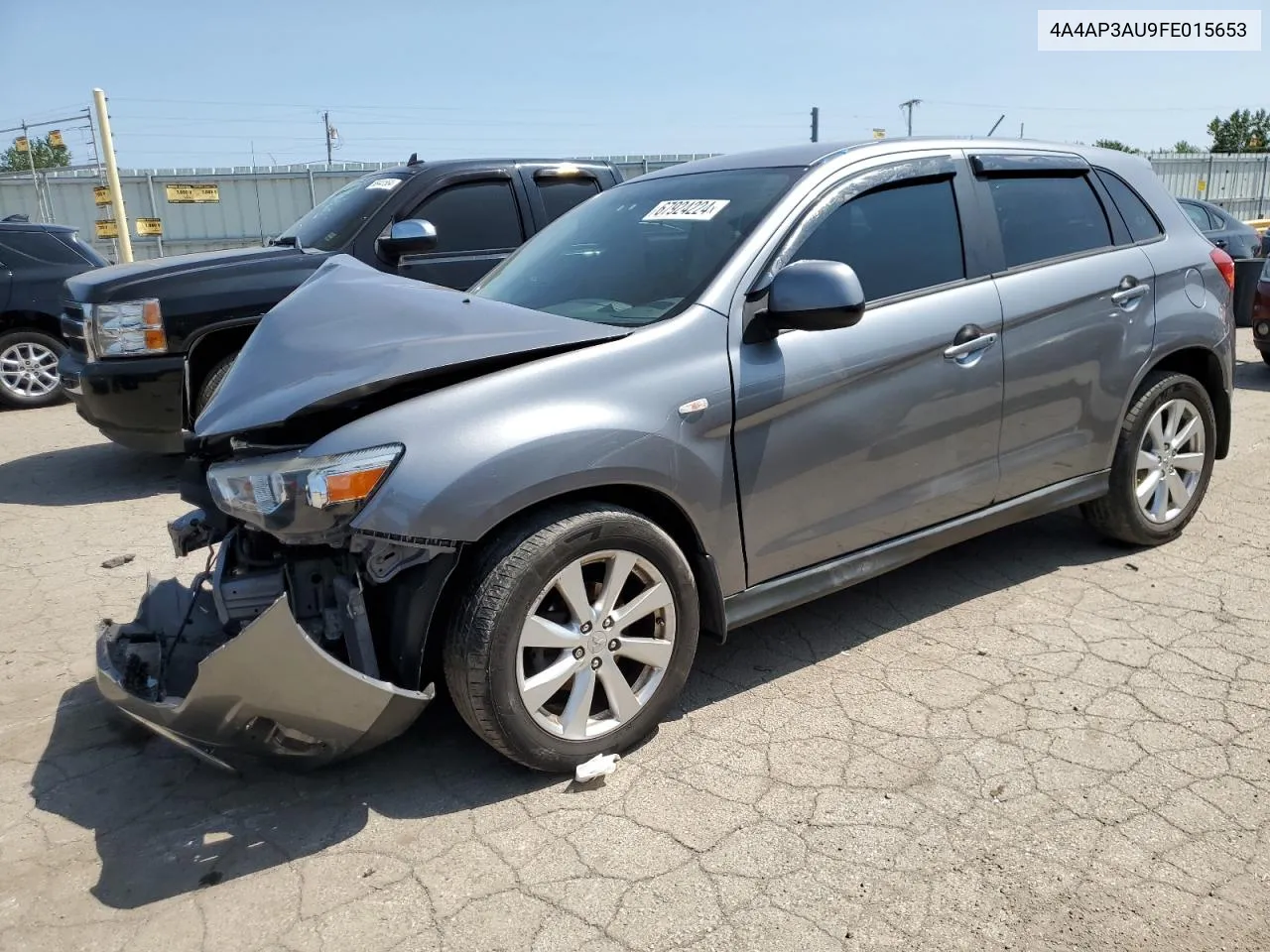 2015 Mitsubishi Outlander Sport Es VIN: 4A4AP3AU9FE015653 Lot: 67924224