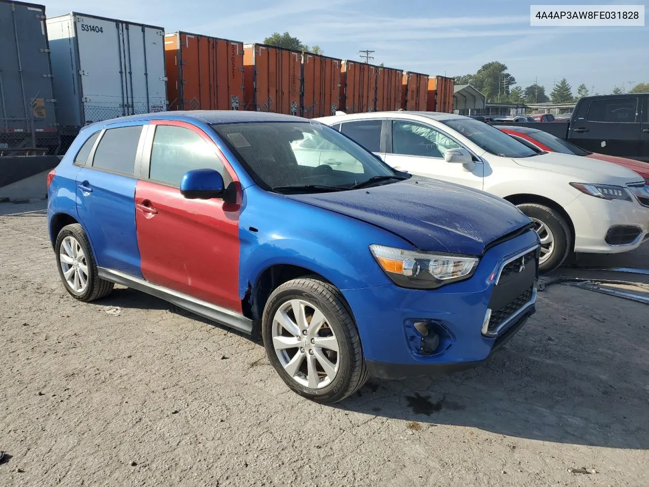 4A4AP3AW8FE031828 2015 Mitsubishi Outlander Sport Es