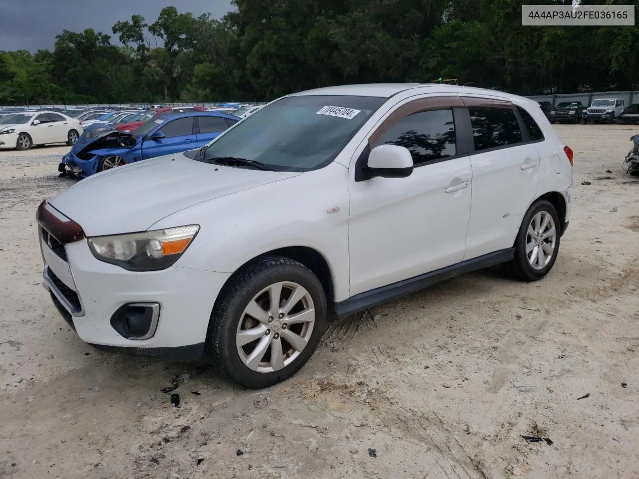 2015 Mitsubishi Outlander Sport Es VIN: 4A4AP3AU2FE036165 Lot: 70445704