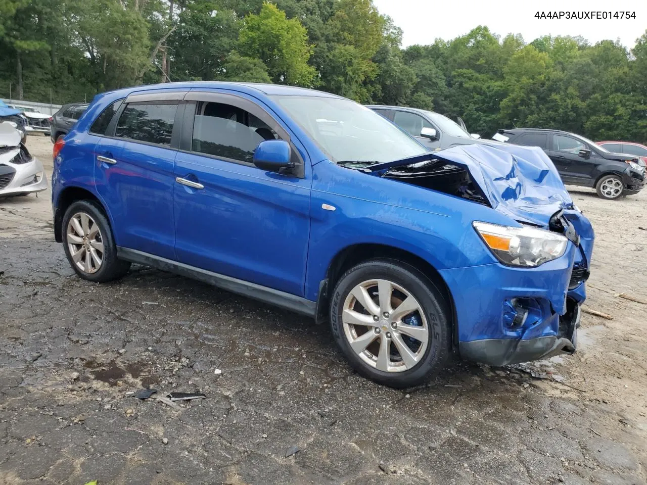 2015 Mitsubishi Outlander Sport Es VIN: 4A4AP3AUXFE014754 Lot: 70501594