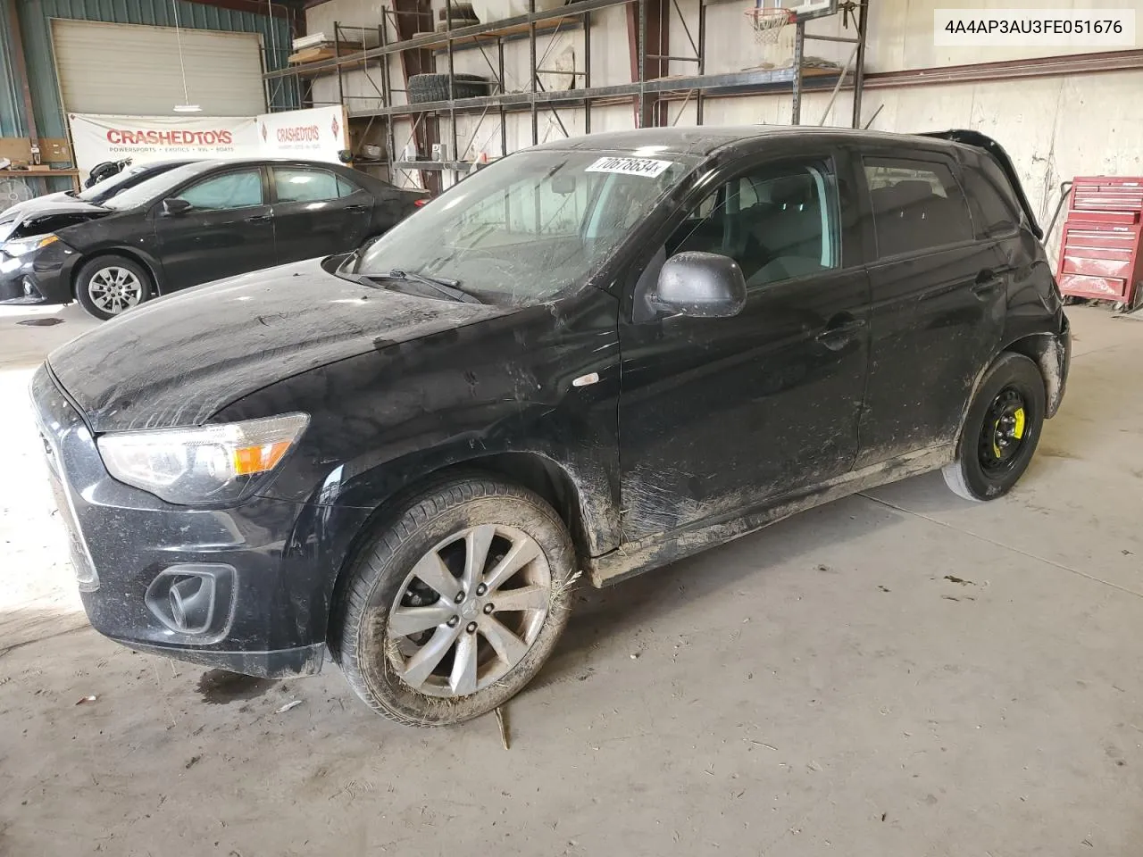 2015 Mitsubishi Outlander Sport Es VIN: 4A4AP3AU3FE051676 Lot: 70678634