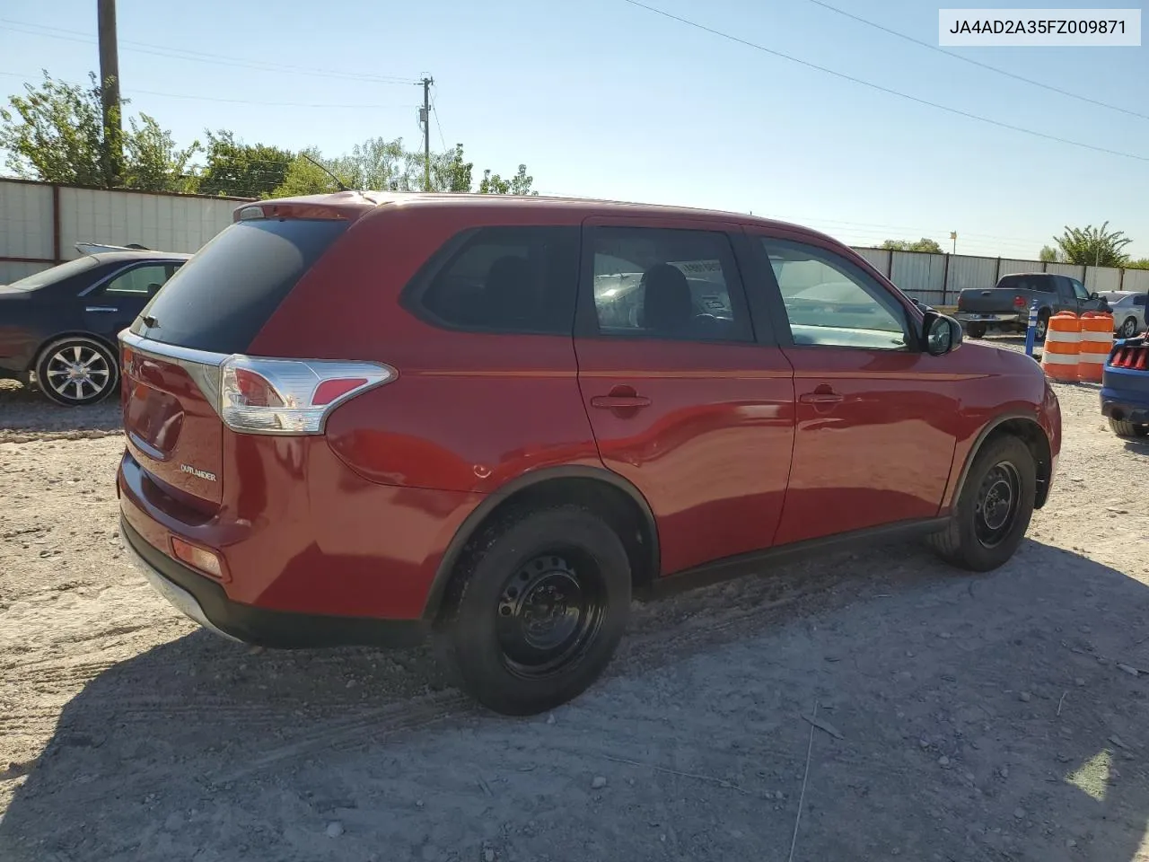 2015 Mitsubishi Outlander Es VIN: JA4AD2A35FZ009871 Lot: 70981684