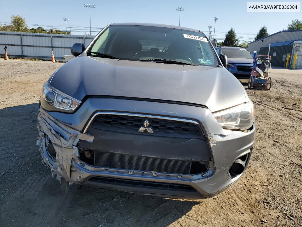 2015 Mitsubishi Outlander Sport Es VIN: 4A4AR3AW9FE036384 Lot: 71092704