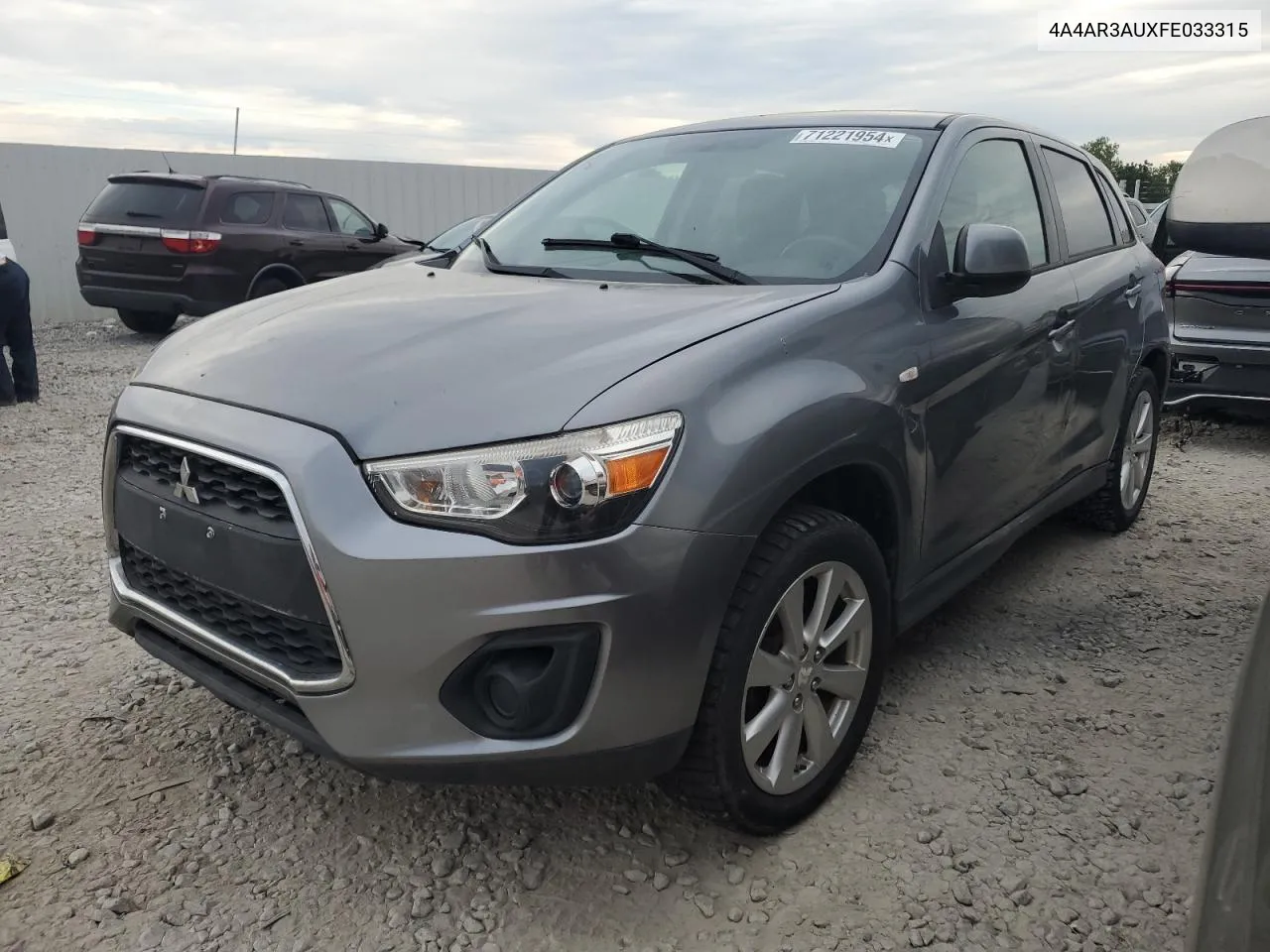 2015 Mitsubishi Outlander Sport Es VIN: 4A4AR3AUXFE033315 Lot: 71221954