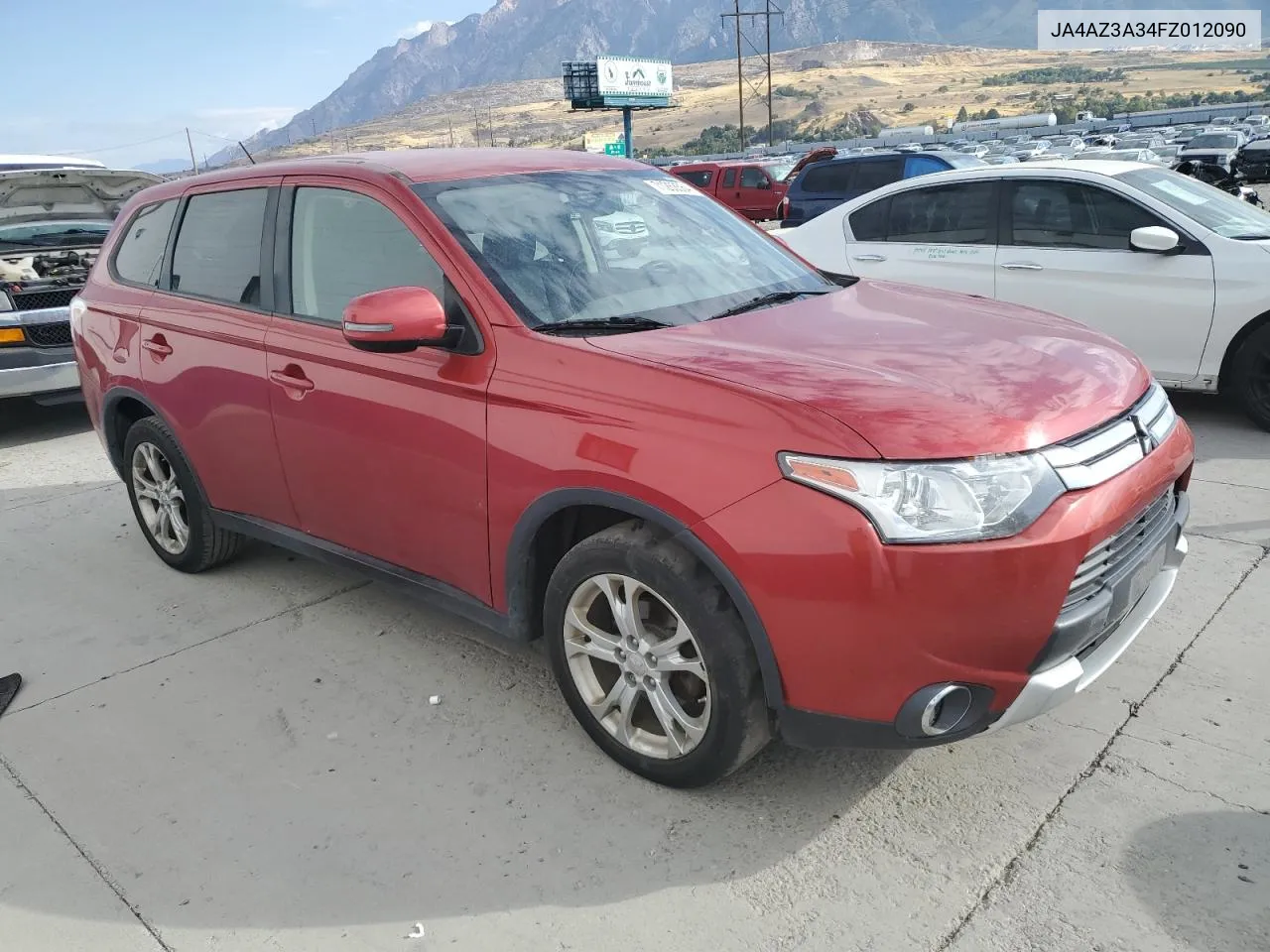 2015 Mitsubishi Outlander Se VIN: JA4AZ3A34FZ012090 Lot: 71263564