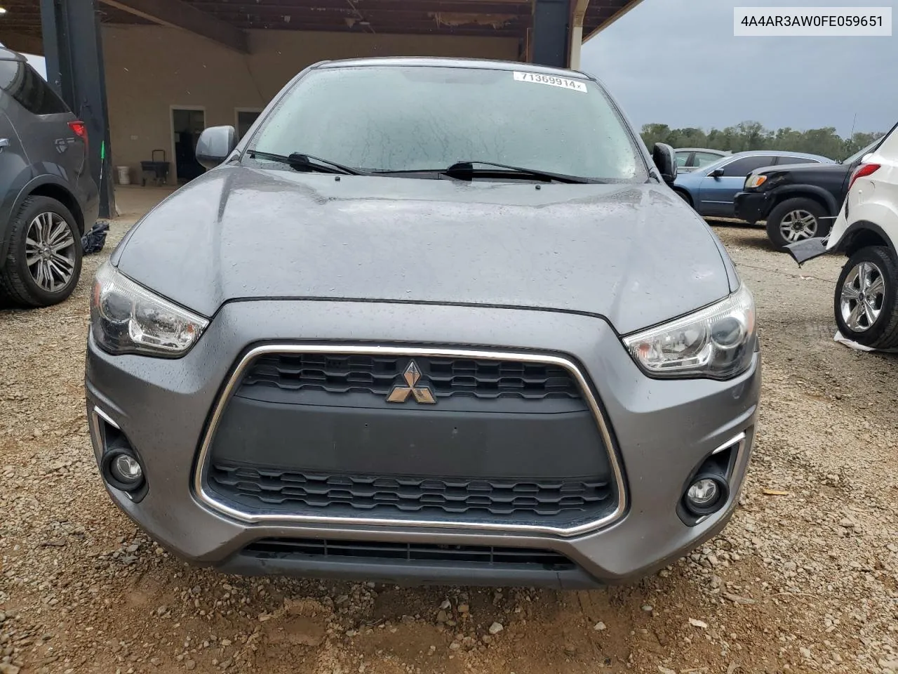 2015 Mitsubishi Outlander Sport Es VIN: 4A4AR3AW0FE059651 Lot: 71369914