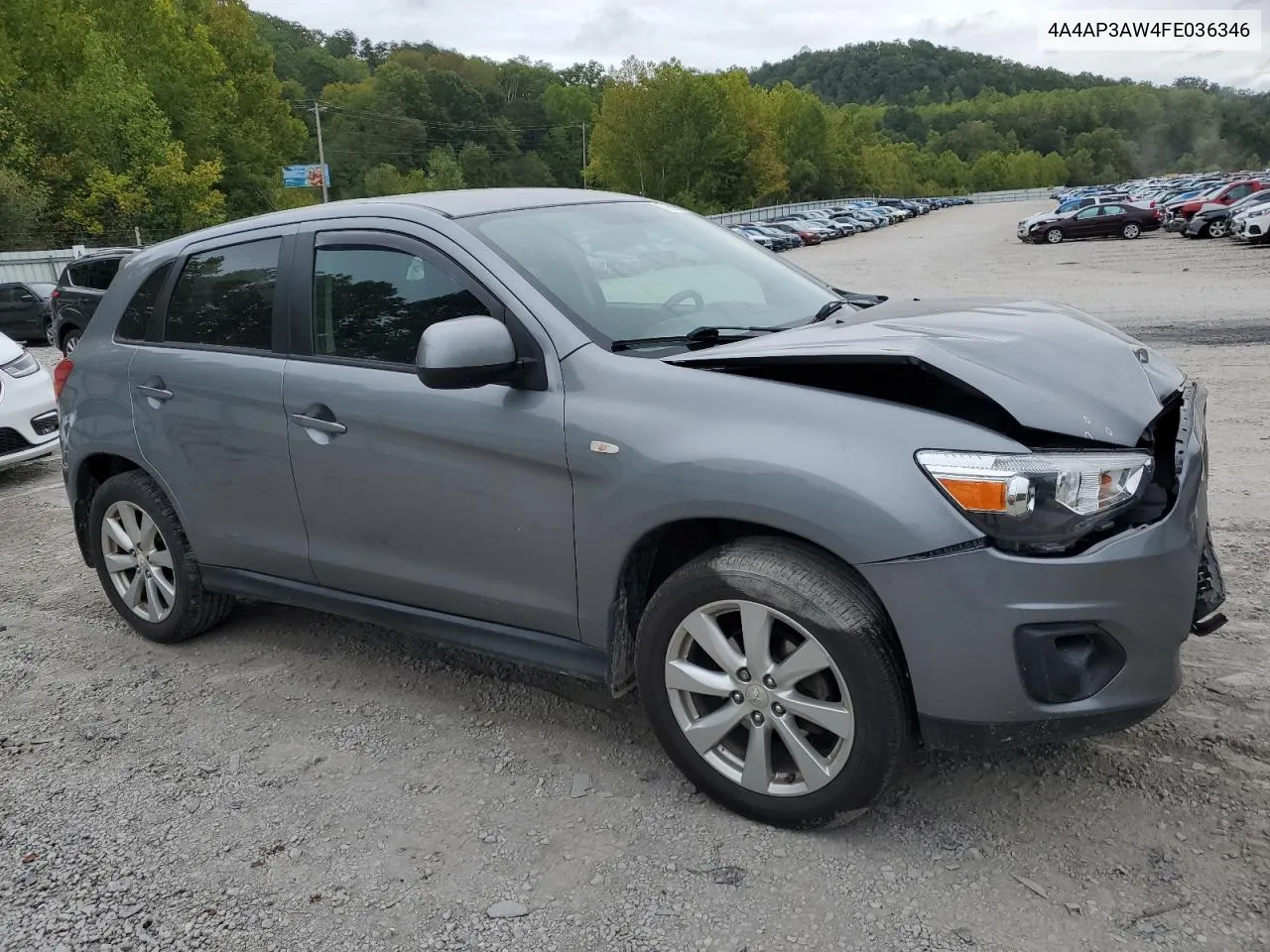 2015 Mitsubishi Outlander Sport Es VIN: 4A4AP3AW4FE036346 Lot: 71658584