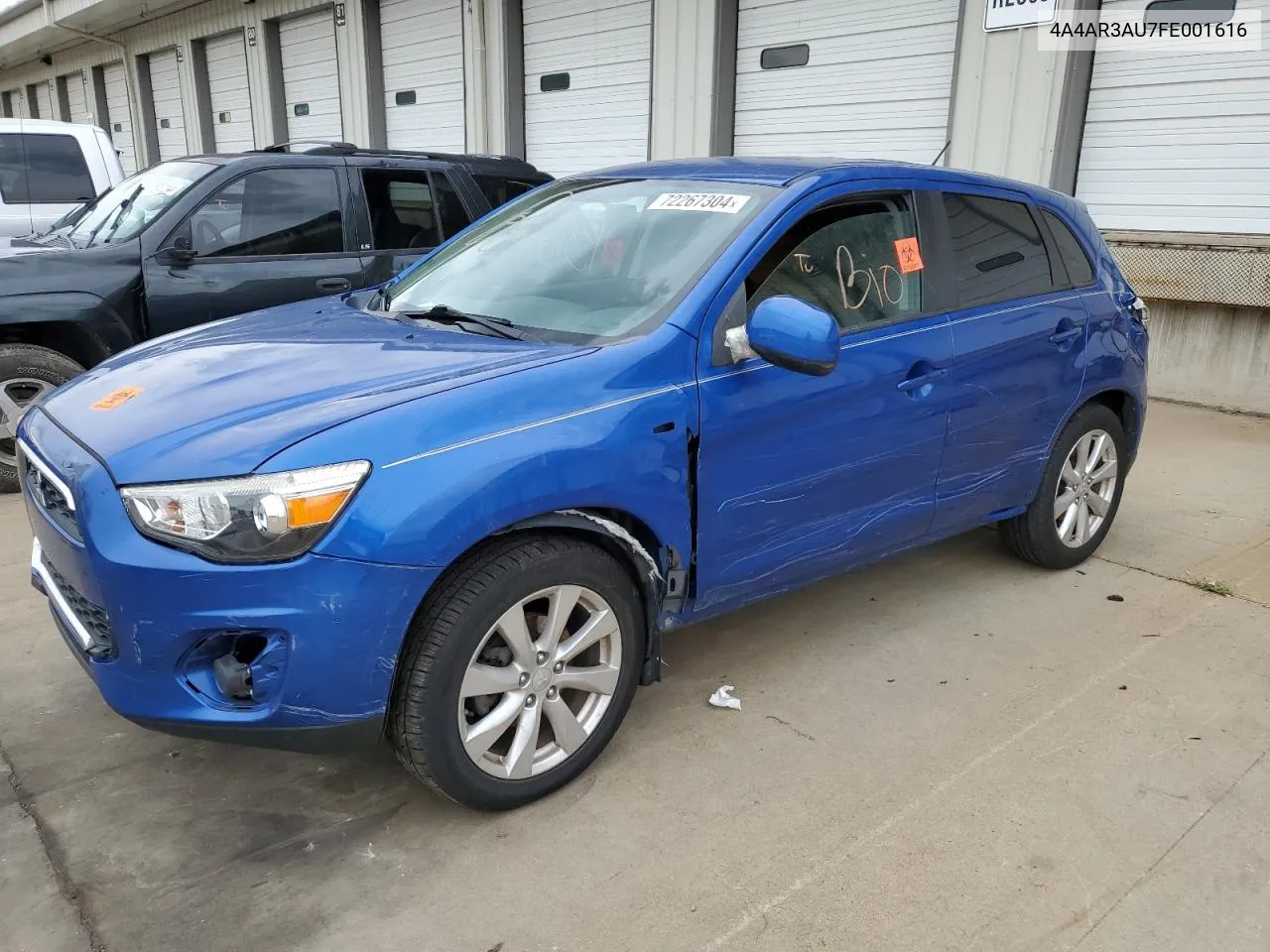 2015 Mitsubishi Outlander Sport Es VIN: 4A4AR3AU7FE001616 Lot: 72267304