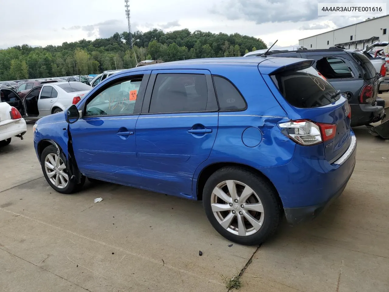 2015 Mitsubishi Outlander Sport Es VIN: 4A4AR3AU7FE001616 Lot: 72267304