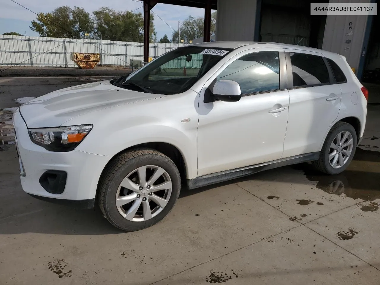 2015 Mitsubishi Outlander Sport Es VIN: 4A4AR3AU8FE041137 Lot: 72274294