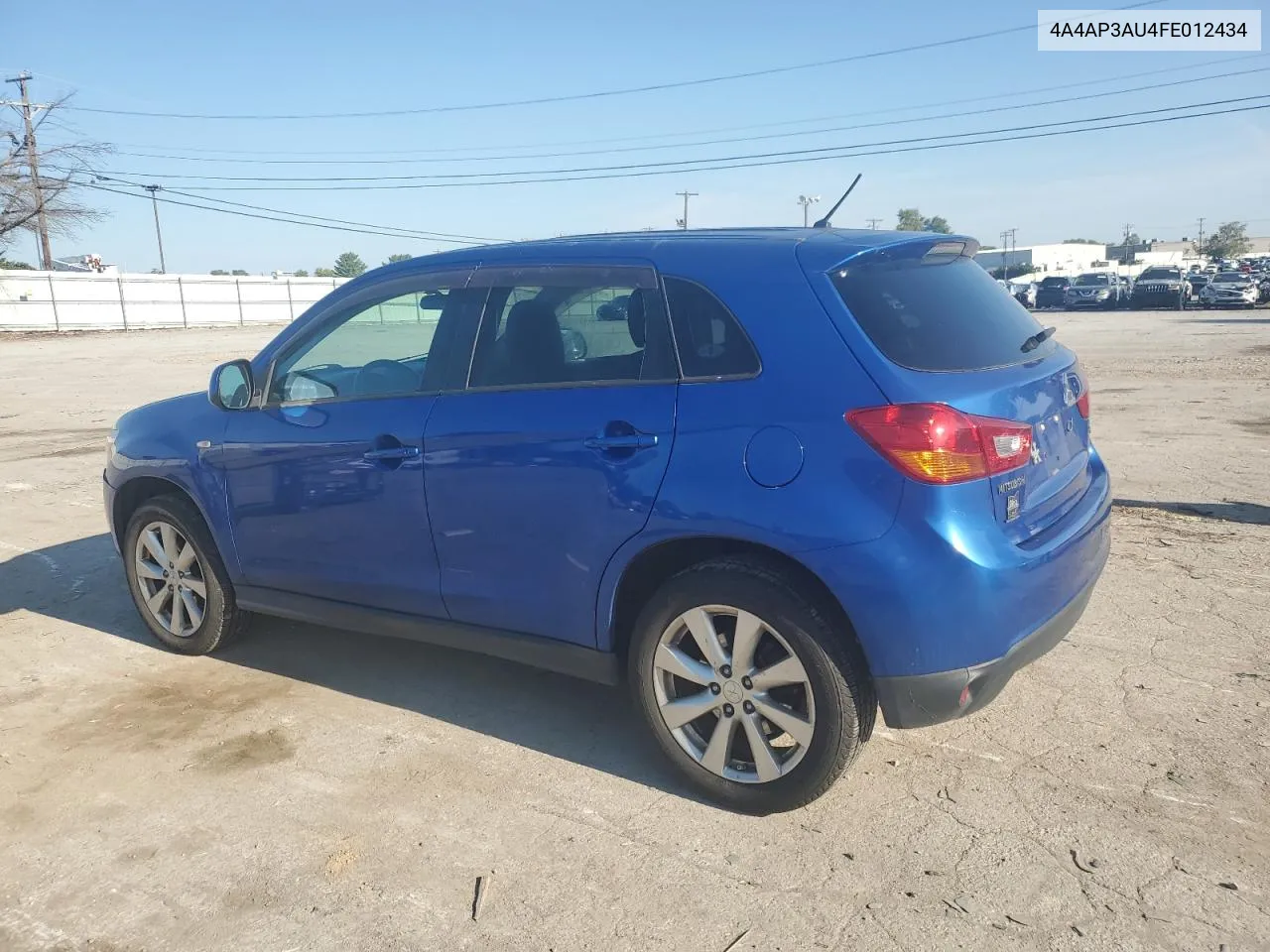 2015 Mitsubishi Outlander Sport Es VIN: 4A4AP3AU4FE012434 Lot: 72313034