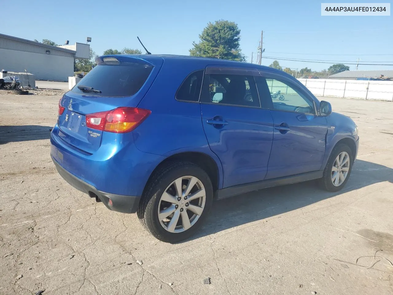 2015 Mitsubishi Outlander Sport Es VIN: 4A4AP3AU4FE012434 Lot: 72313034