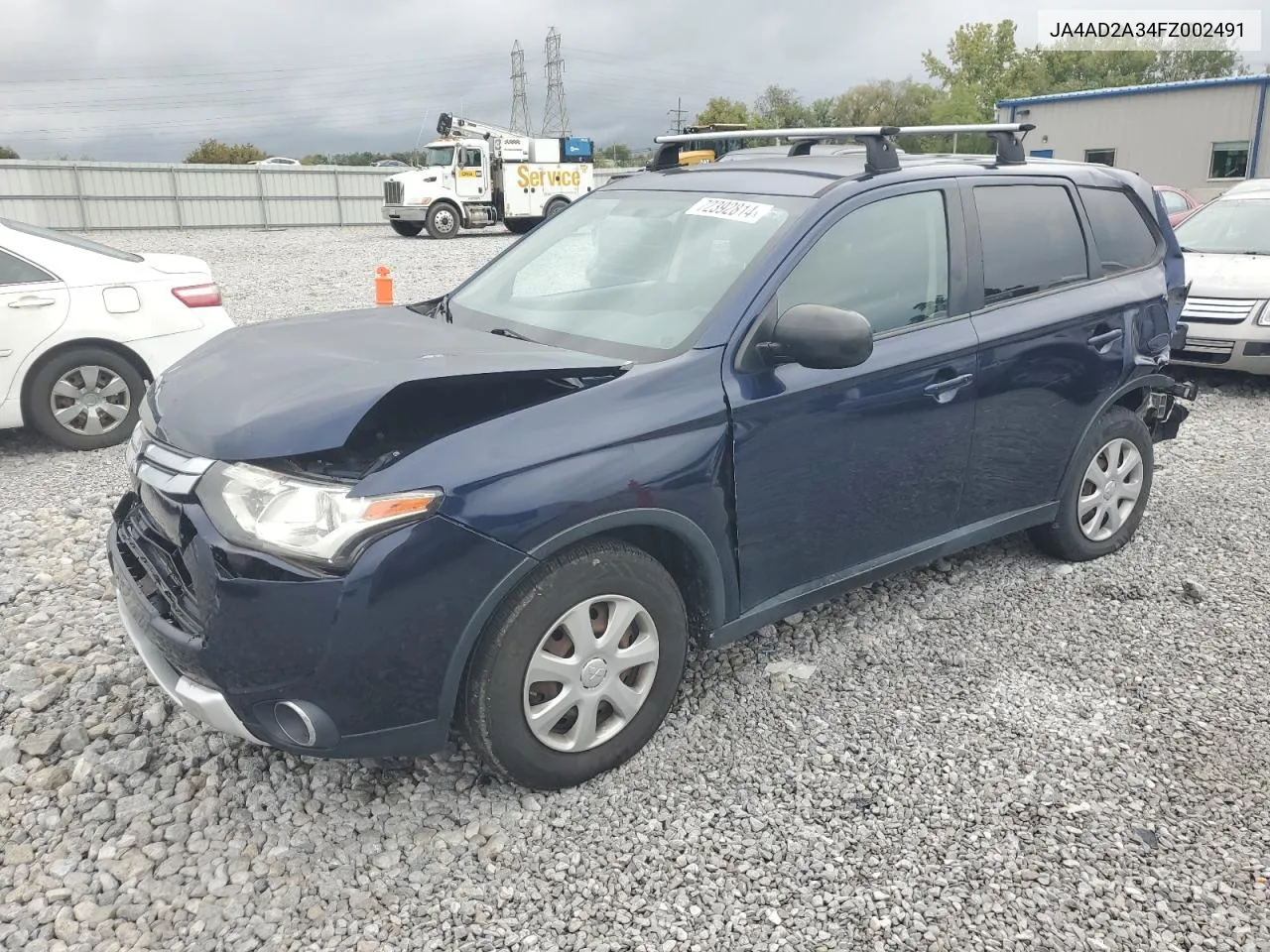 2015 Mitsubishi Outlander Es VIN: JA4AD2A34FZ002491 Lot: 72392814