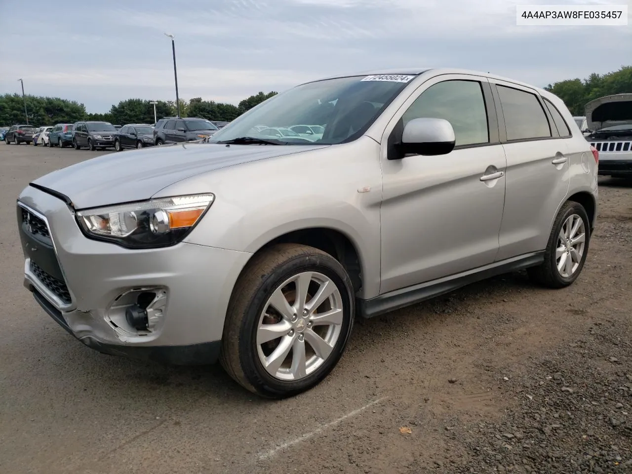 2015 Mitsubishi Outlander Sport Es VIN: 4A4AP3AW8FE035457 Lot: 72455024