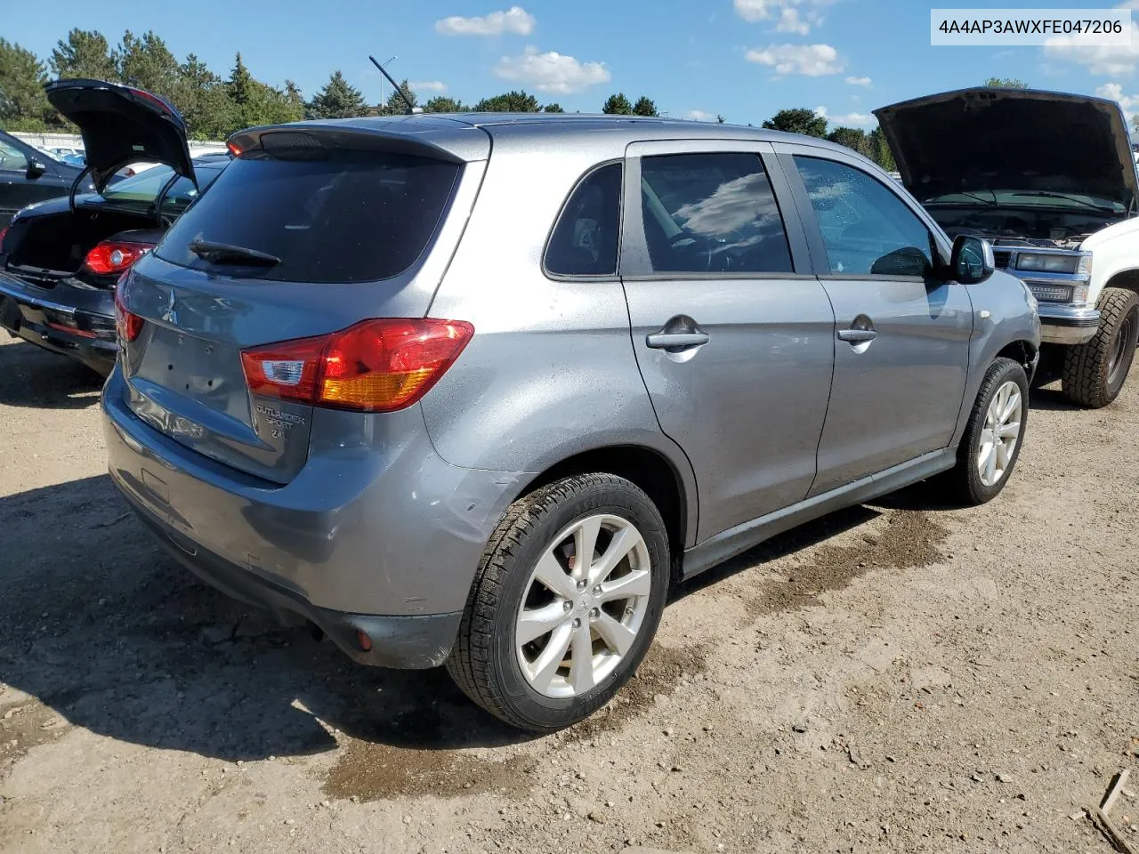 2015 Mitsubishi Outlander Sport Es VIN: 4A4AP3AWXFE047206 Lot: 72571314