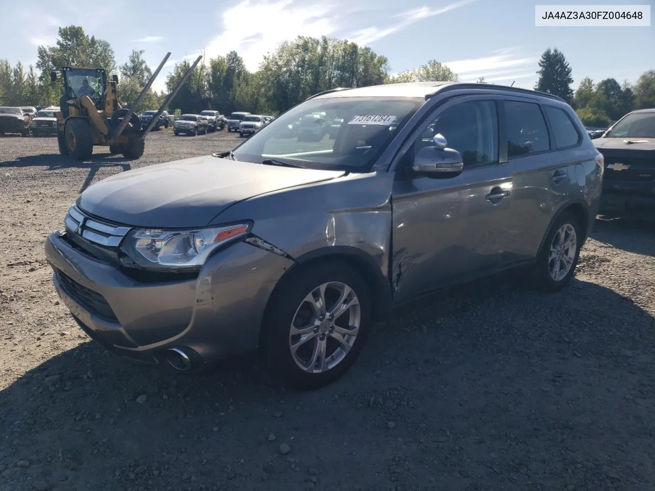 2015 Mitsubishi Outlander Se VIN: JA4AZ3A30FZ004648 Lot: 73161284