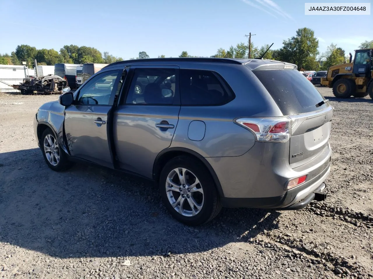 2015 Mitsubishi Outlander Se VIN: JA4AZ3A30FZ004648 Lot: 73161284