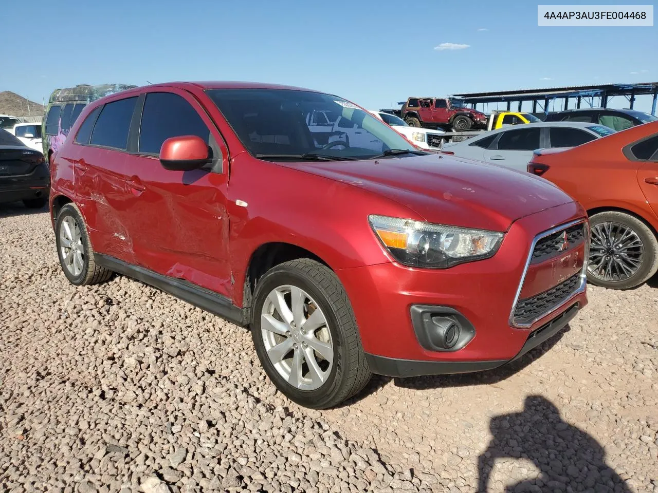 2015 Mitsubishi Outlander Sport Es VIN: 4A4AP3AU3FE004468 Lot: 73221874