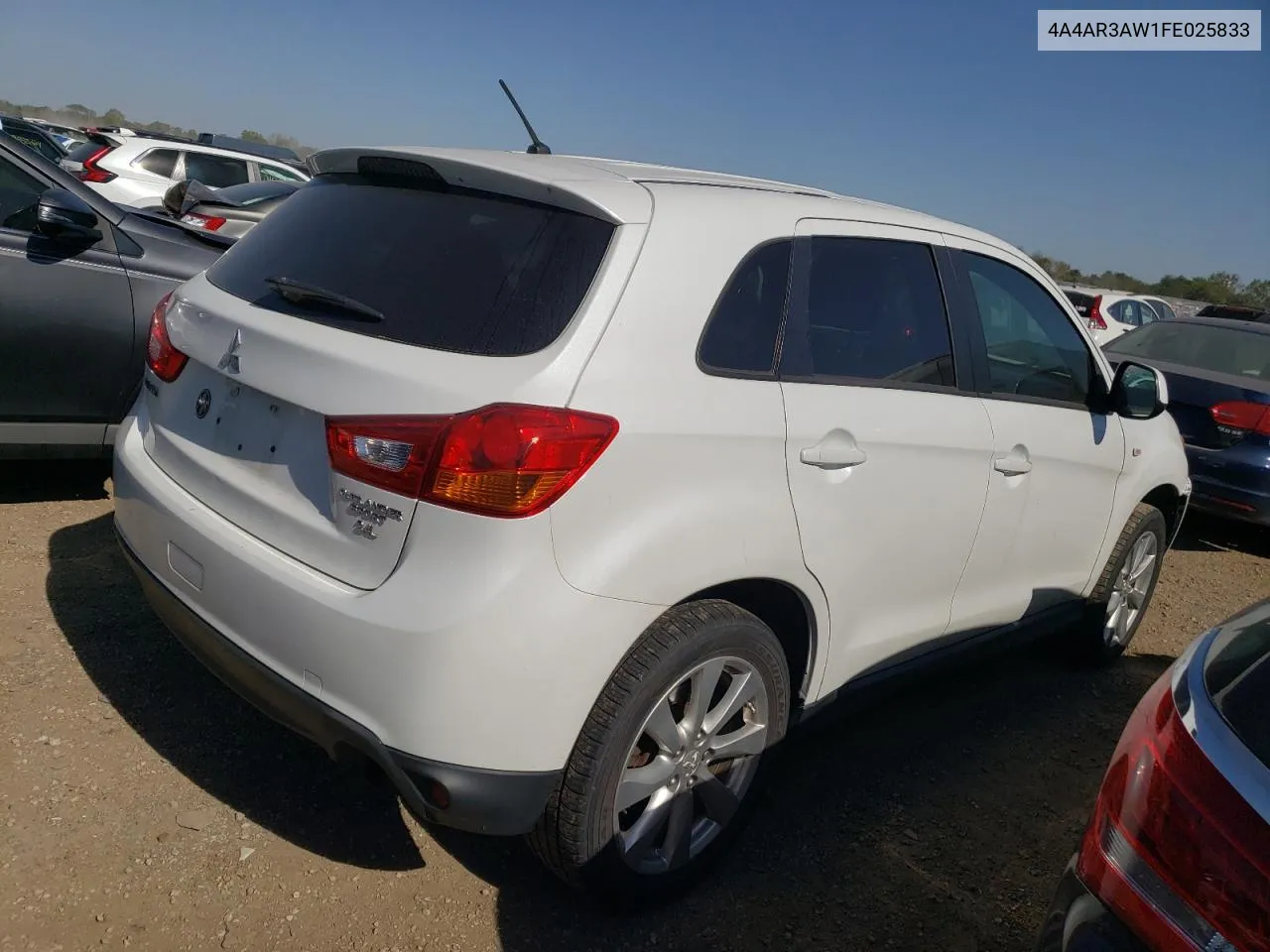 2015 Mitsubishi Outlander Sport Es VIN: 4A4AR3AW1FE025833 Lot: 73656974