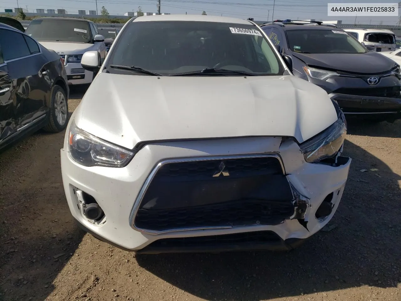 2015 Mitsubishi Outlander Sport Es VIN: 4A4AR3AW1FE025833 Lot: 73656974