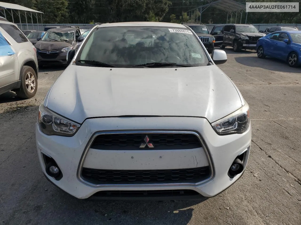 2015 Mitsubishi Outlander Sport Es VIN: 4A4AP3AU2FE061714 Lot: 73888874