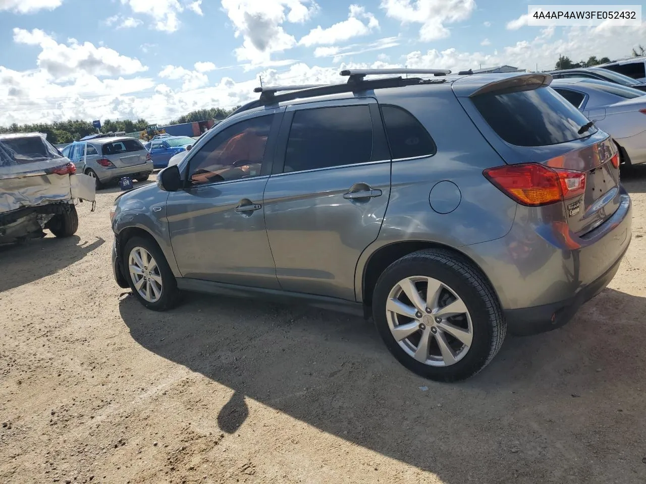 2015 Mitsubishi Outlander Sport Se VIN: 4A4AP4AW3FE052432 Lot: 74259084