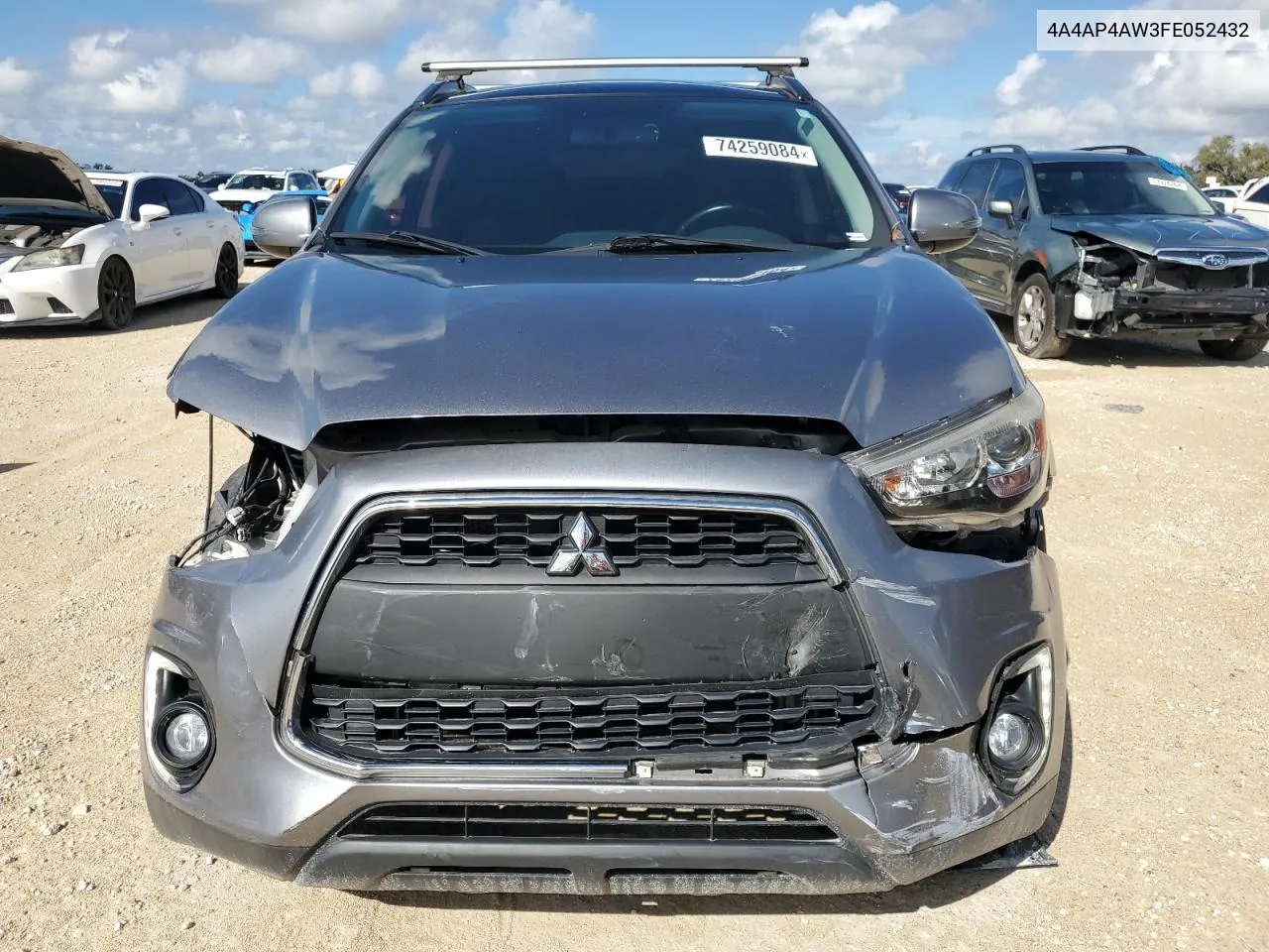 2015 Mitsubishi Outlander Sport Se VIN: 4A4AP4AW3FE052432 Lot: 74259084