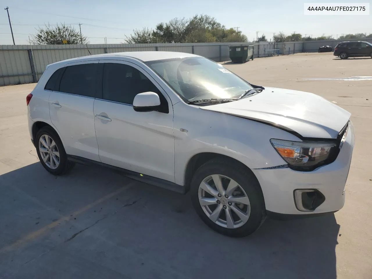 2015 Mitsubishi Outlander Sport Se VIN: 4A4AP4AU7FE027175 Lot: 74361664