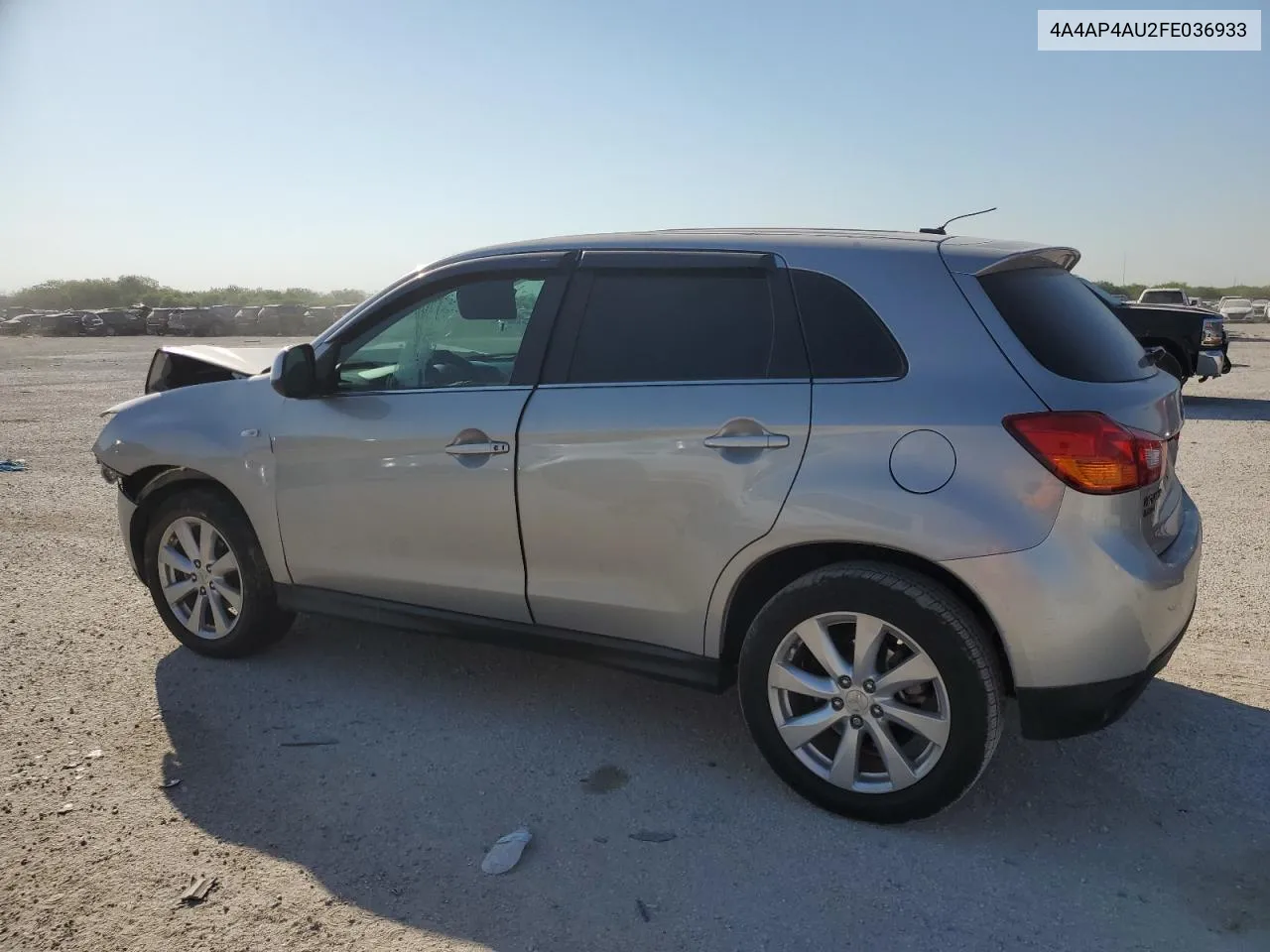 2015 Mitsubishi Outlander Sport Se VIN: 4A4AP4AU2FE036933 Lot: 74468544