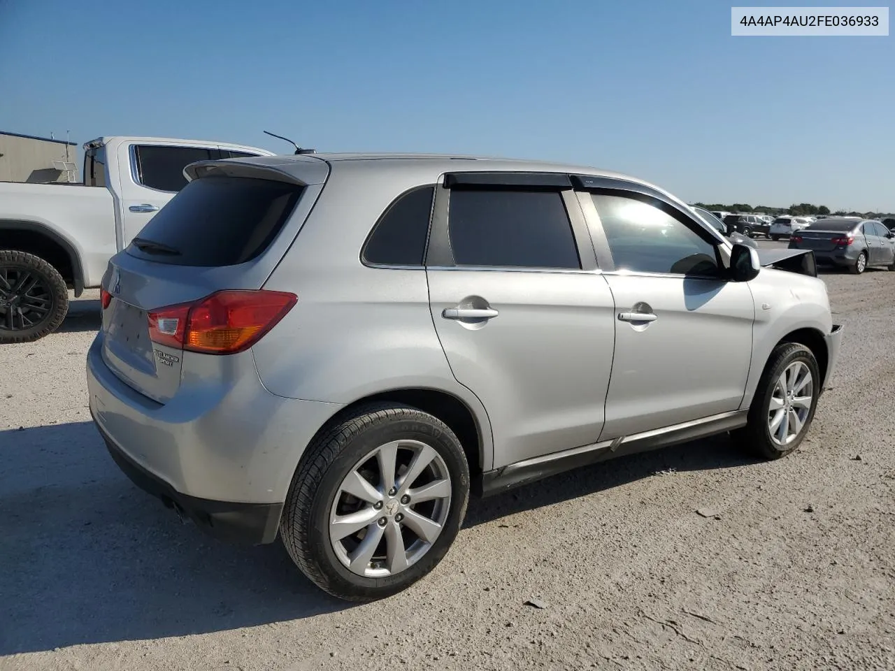 2015 Mitsubishi Outlander Sport Se VIN: 4A4AP4AU2FE036933 Lot: 74468544