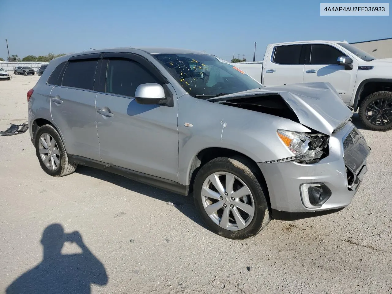 2015 Mitsubishi Outlander Sport Se VIN: 4A4AP4AU2FE036933 Lot: 74468544