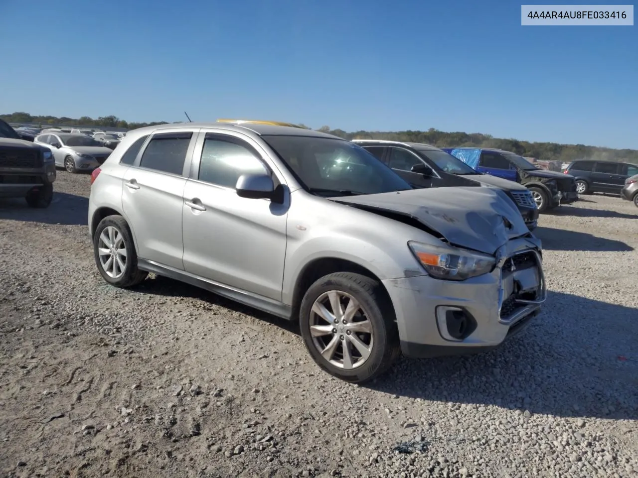 2015 Mitsubishi Outlander Sport Se VIN: 4A4AR4AU8FE033416 Lot: 76060034